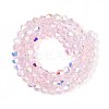 Transparent Glass Beads Strands EGLA-N021-4mm-06-2