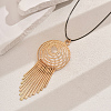 Elegant Zinc Alloy Tassel Pendant Long Necklaces for Street Party ZC8760-7