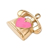 304 Stainless Steel Enamel Pendants X-STAS-B112-01G-05-2