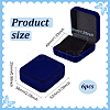 Flocking Plastic Badge Storage Box CON-WH0105-04A-2