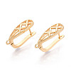 Brass Hoop Earring Findings KK-N267-30G-1