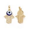 Brass Micro Pave Cubic Zirconia Pendants ZIRC-F136-02G-04-1