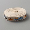 10 Yards Autumn Theme Cotton Ribbons OCOR-WH0070-41A-2
