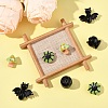 8Pcs 4 Styles Halloween Themed Handmade Lampwork Beads Sets LAMP-YW0001-64-4