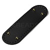 PU Leather Oval Long Bottom for Knitting Bag DIY-K079-01C-2