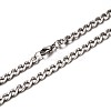Tarnish Resistant New Nice 304 Stainless Steel Curb Chain Necklaces NJEW-P047-24-1