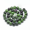 Natural Ruby in Zoisite Beads Strands LS-G-R446-4mm-25-2