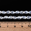 Transparent Teardrop Glass Beads Strands GLAA-T025-79A-01-4