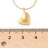 304 Stainless Steel Pendant Necklaces for Women NJEW-U040-02B-G-5
