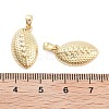 Rugby Rack Plating Brass Pendants KK-G512-17G-3