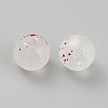 Transparent Frosted Glass Beads GLAA-WH0032-21B-2