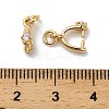 Brass Micro Pave Cubic Zirconia Cup Pearl Peg Bails Pin Pendants KK-S397-06C-3