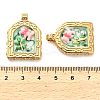 304 Stainless Steel Enamel  Pendants STAS-B084-08G-03-3