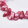 Natural Baroque Pearl Keshi Pearl Beads Strands BSHE-P026-32-15