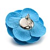 Cloth Art Camelia Brooch Pins LS-AJEW-Q147-01A-2