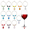 12Pcs Wine Glass Charms Sets AJEW-GA00010-1