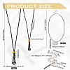DIY Carbon Steel Spiral Bead Cage Pendants Neckalces Making Kits DIY-LP0002-09-2