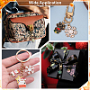 20Pcs 10 Colors Maple Leaf Alloy Enamel Pendant Decoration HJEW-PH02092-5