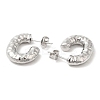Non-Tarnish 304 Stainless Steel Stud Earrings for Women STAS-D084-24P-2