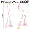 1Pc Resin with Nylon Cord Mobile Accessories Decoration HJEW-LP0002-13C-2