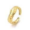 Textured 304 Stainless Steel Open Cuff Rings RJEW-R014-03G-03-4