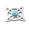 Synthetic Turquoise Pendants STAS-I327-14P-01-2