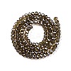 Electroplate Glass Beads Strands EGLA-A034-T6mm-A09-3