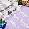 3 Yards Embroidery Flower Polyester Lace Trim OCOR-GF0002-53-3