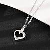 304 Stainless Steel Heart Pendant Pet Urn Ashes Necklaces LS-NJEW-S455-03P-3