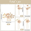 Plastic and Resin and Iron Hairpin Set OHAR-WH20020-04B-2