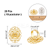 20Pcs 2 Colors Brass Ring Shanks KK-AR0002-11-5