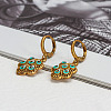 Alloy Enamel Hoop Earrings PW-WG6BD46-02-2