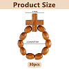30Pcs Wooden Stretch Finger Rings RJEW-DC0001-22-2
