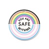 Rainbow Color Acrylic Pendants OACR-H024-04-1