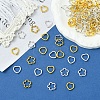 50Pcs Tibetan Style Alloy Bead Frame TIBEB-FS0001-10AS-2