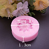 Flower Shape DIY Food Grade Silicone Molds AJEW-P046-49-2