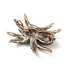 Holloween Spider Alloy Rhinestone Brooches JEWB-S023-02A-2