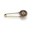 Tibetan Style Alloy Brooches Findings PALLOY-WH0055-04AB-1