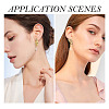 8Pcs 4 Styles Brass Micro Pave Clear Cubic Zirconia Stud Earring Findings KK-TA0002-74-7