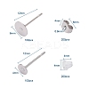 200Pcs 304 Stainless Steel Stud Earring Settings STAS-YW0001-18-3