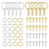 20Pcs 2 Colors Iron Split Key Rings PALLOY-CJ0002-65-1
