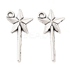 Fairy Tale Tibetan Style Alloy Magic Wand Pendants LS-X-TIBEP-36112-AS-RS-1