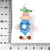 Handmade Lampwork Cartoon Onion Pendants LAMP-T025-11A-3