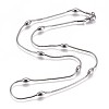 Non-Tarnish 304 Stainless Steel Herringbone Chain Necklaces LS-NJEW-F261-19P-1