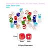 350Pcs 7 Colors Electroplate Glass Beads EGLA-YW0001-10-4