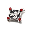 Alloy Rhinestone/ABS Plastic Imitation Pearl Pendants FIND-D305-04AS-2