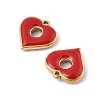 304 Stainless Steel Enamel Pendants STAS-P380-06G-02-2