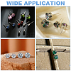 120Pcs 304 Stainless Steel Post Stud Earring Settings STAS-ME0001-29-4