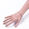 Adjustable Electroplate Glass Braided Bead Bracelets X-BJEW-JB04588-04-4