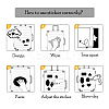 Cartoon Animal Theme Paper Stickers Set DIY-M031-44-5